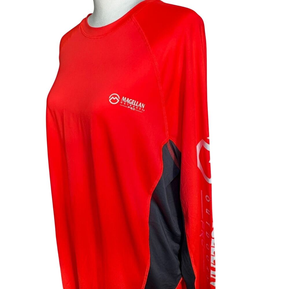 MAGELLAN Women's XXL Outdoors Pro Bright Orange Boyfriend Fit Fishing Gear Shirt